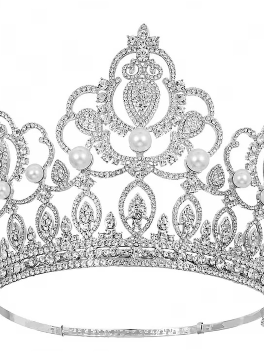 Silver Pearl Embellished tiara